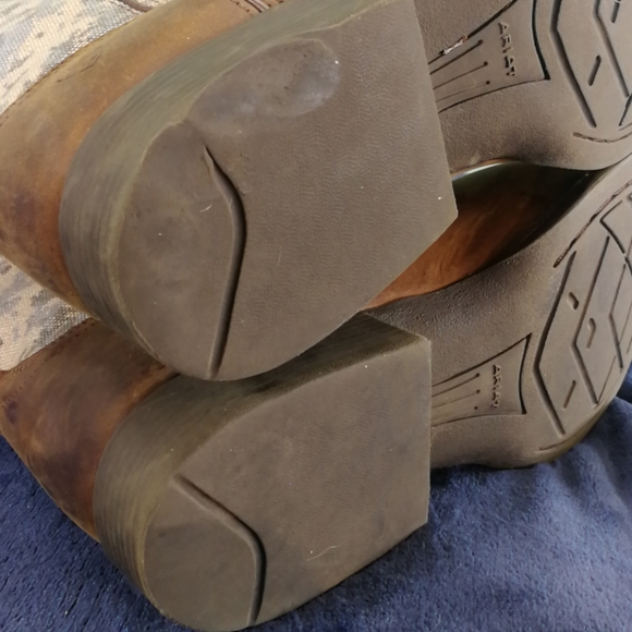 SOLD- DO NOT BUY- MENS ARIAT CAMO PATRIOT USA FLAG BOOTS SZ 6 - Picture 7 of 11